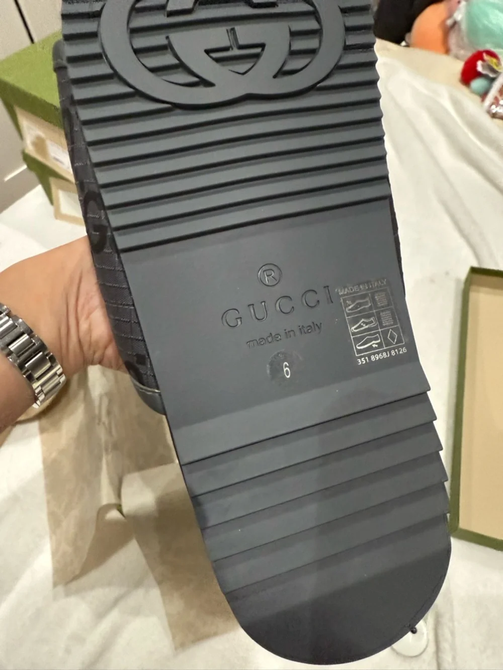 Gucci rubber slide